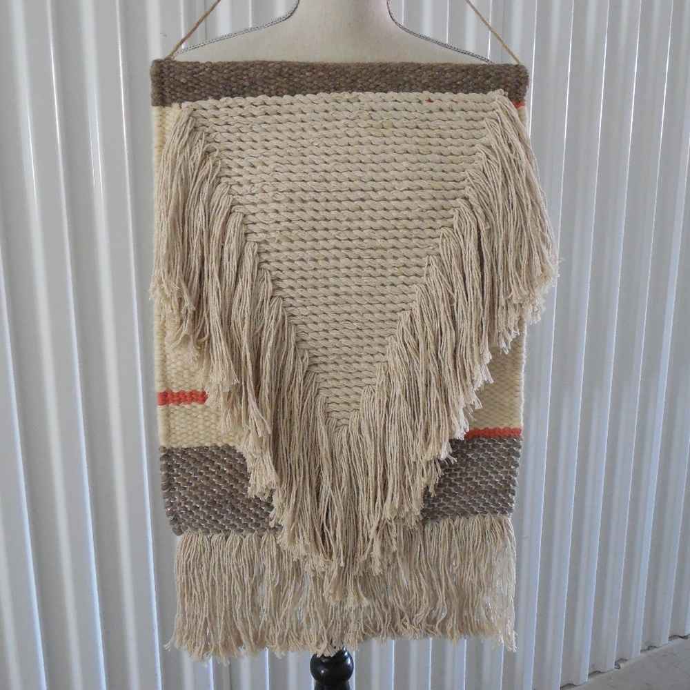 Nate Berkus Woven Fringe Macrame Hanging Wall Art